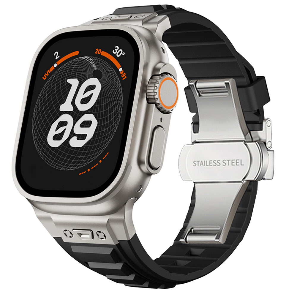 Ultra Soft Silicone Sport Butterfly Clasp For Apple Watch - Strapsology