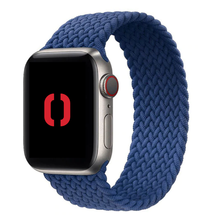 Nylon Braided Solo Loop Band for Apple Watch Ocean Blue Strapology