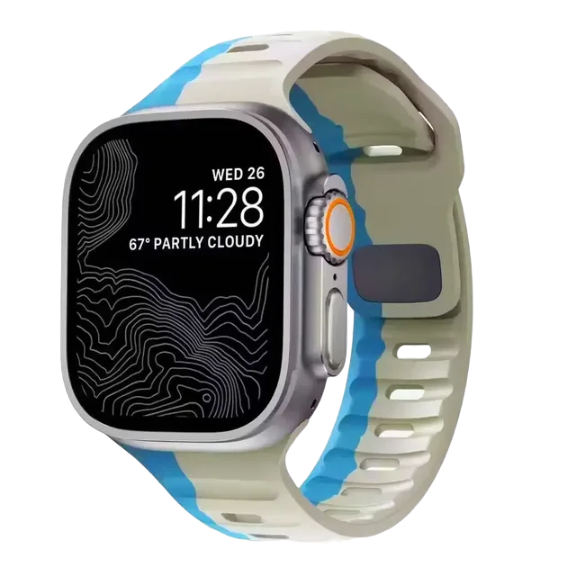 Soft Silicone Dual Strap for Apple Watch - Strapsology