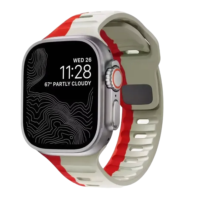 Soft Silicone Dual Strap for Apple Watch - Strapsology