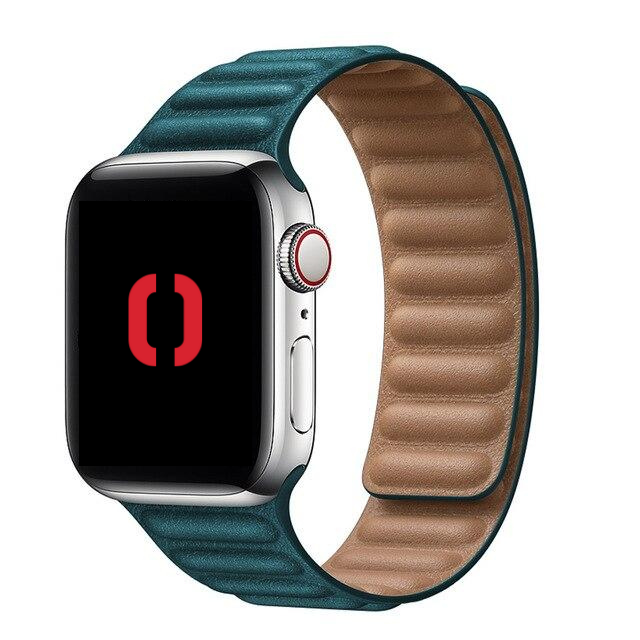 Leather Link Magnetic Strap for Apple Watch - Strapsology