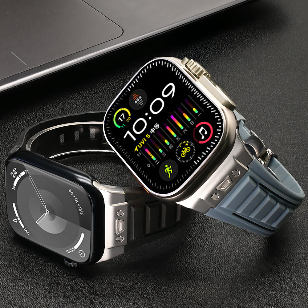 Ultra Soft Silicone Sport Butterfly Clasp For Apple Watch - Strapsology