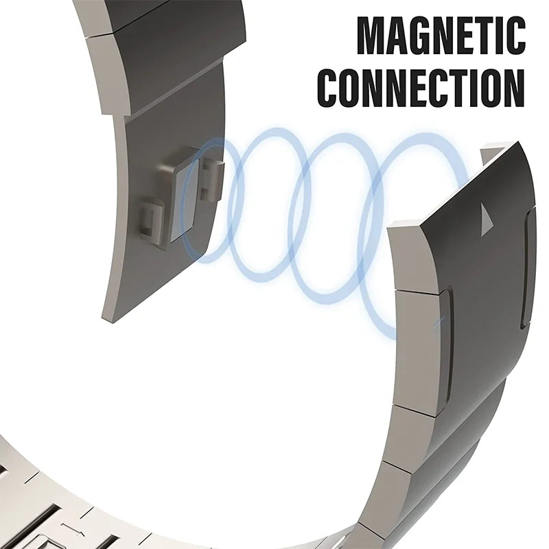 Stainless Steel Magnetic Link Strap for Apple Watch