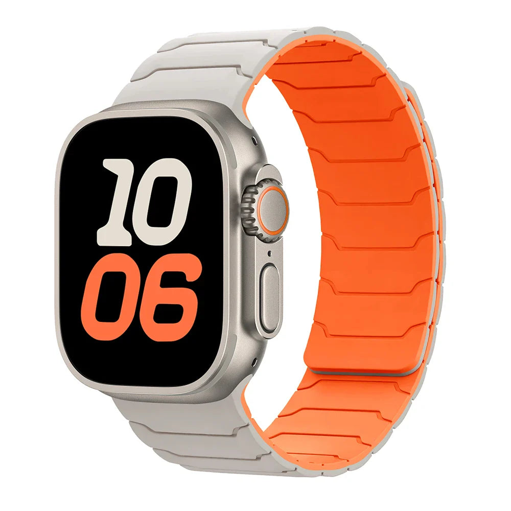 Magnetic Silicone Sport Strap for Apple Watch - Strapsology