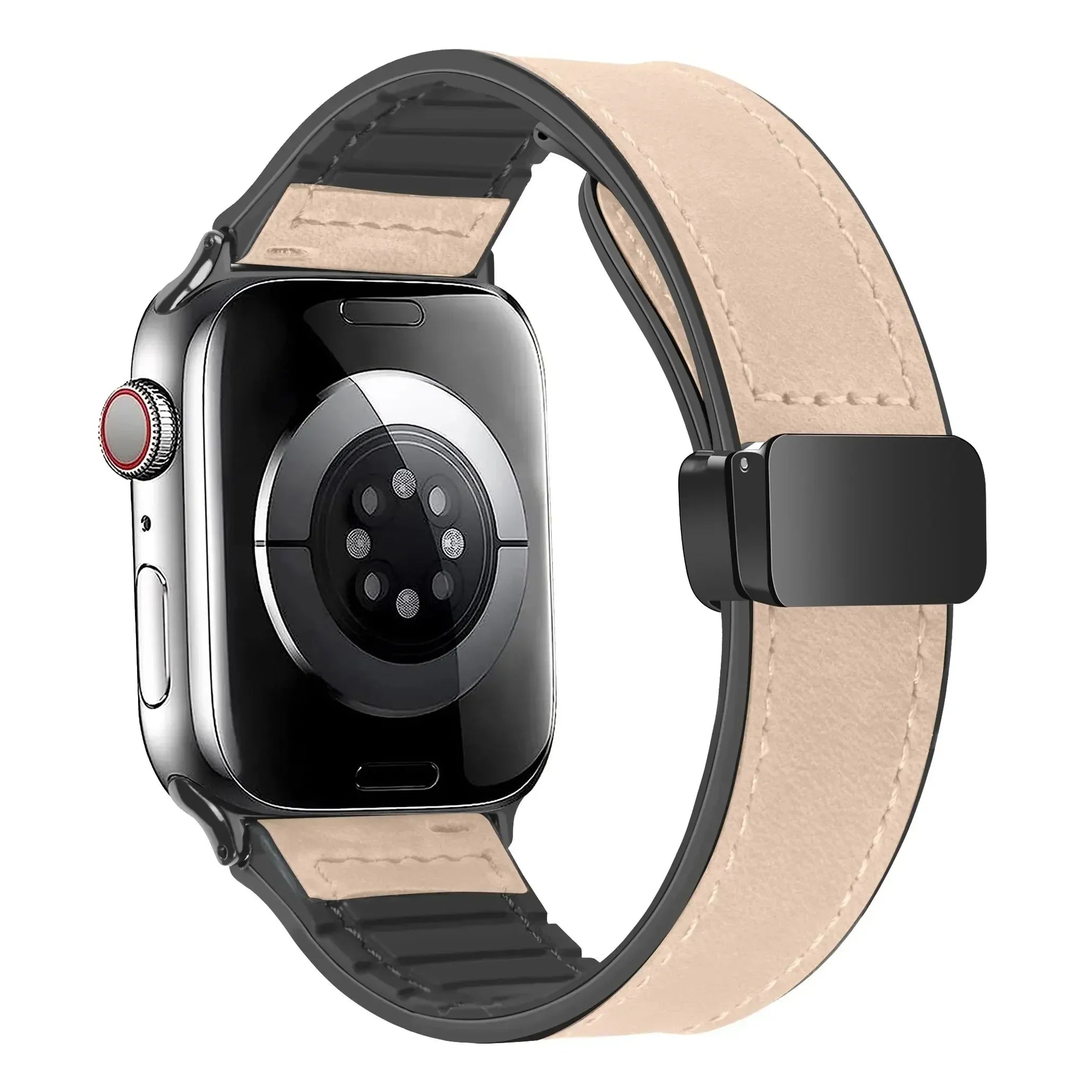 Leather and Silicone Strap For Apple Watch - Strapsology