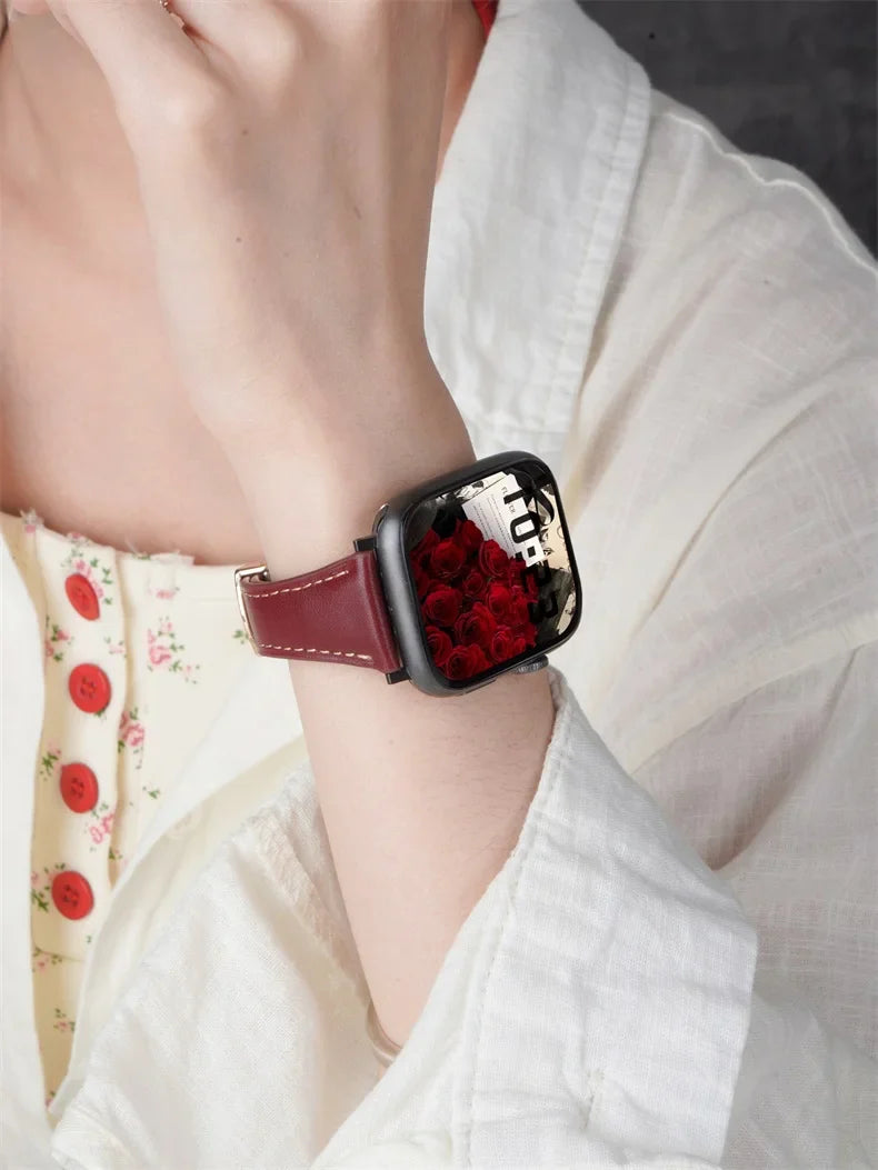 Clover Magnetic Leather Strap for Apple Watch - Strapsology