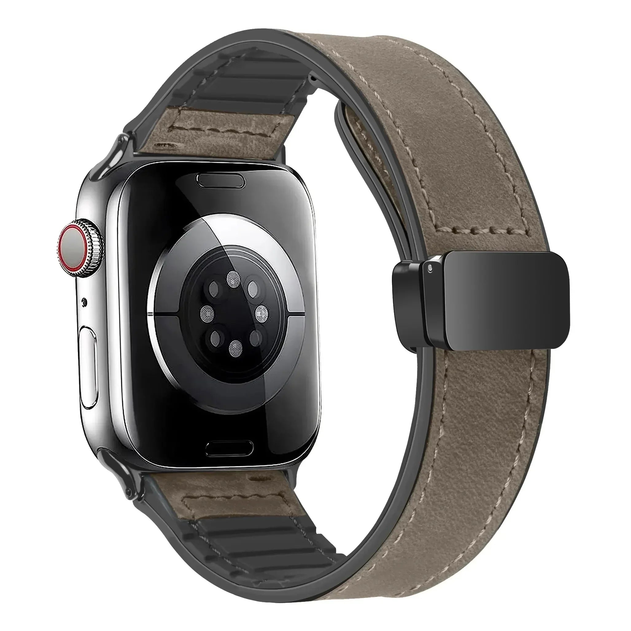 Leather and Silicone Strap For Apple Watch - Strapsology
