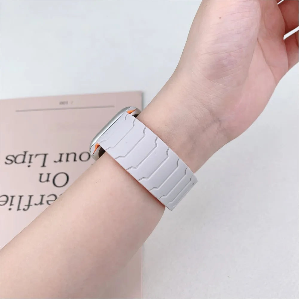 Magnetic Silicone Sport Strap for Apple Watch - Strapsology
