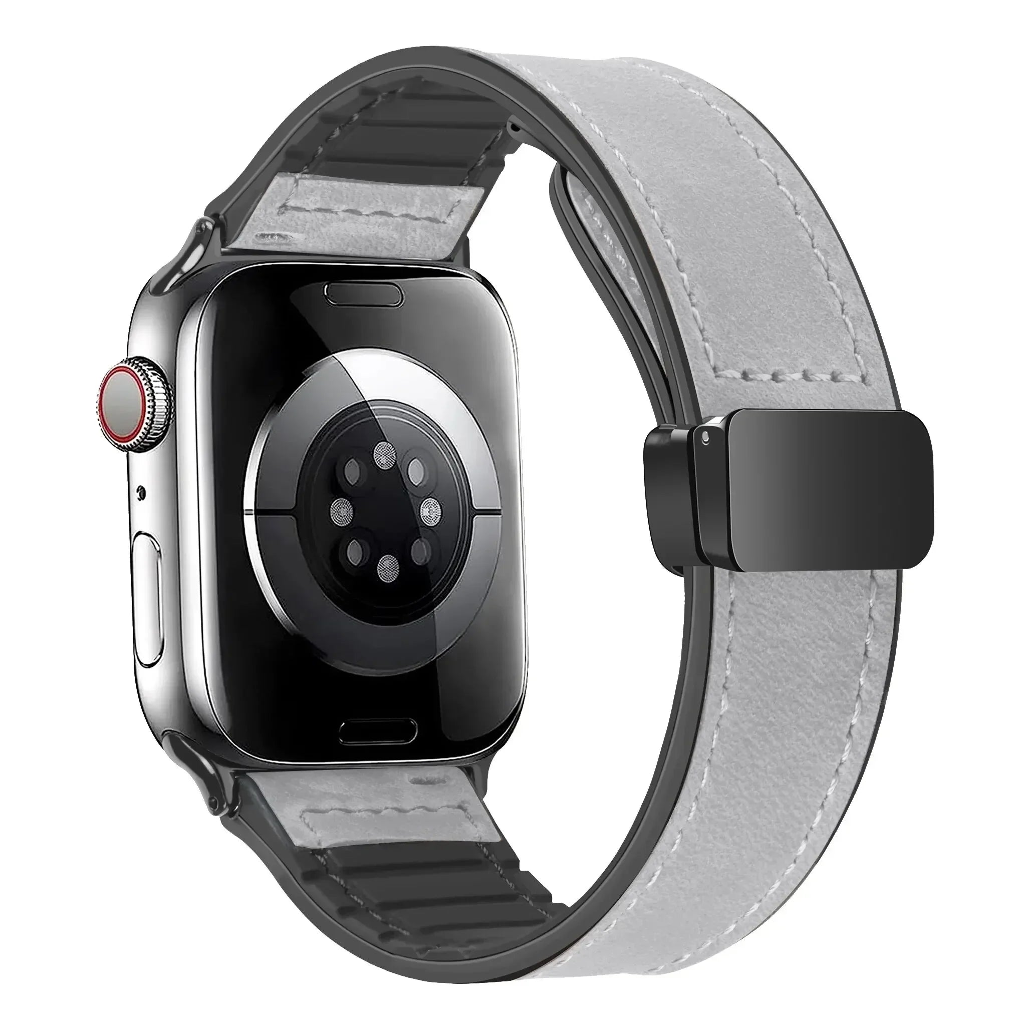Leather and Silicone Strap For Apple Watch - Strapsology