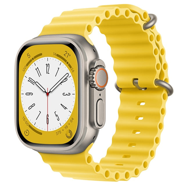 Ocean Silicone Tubular Strap For Apple Watch Ultra - Strapsology
