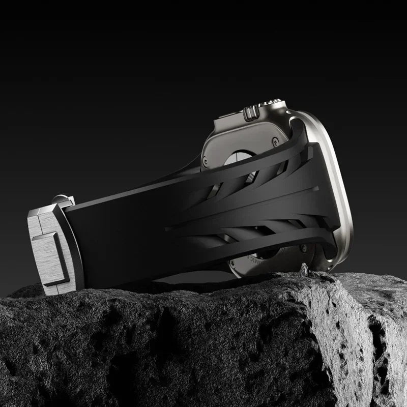 Fluoro Rubber Butterfly Clasp Premium Strap for Apple Watch - Strapsology