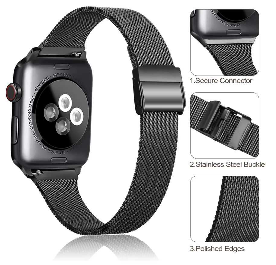 Thin Milanese Strap for Apple Watch - Strapsology