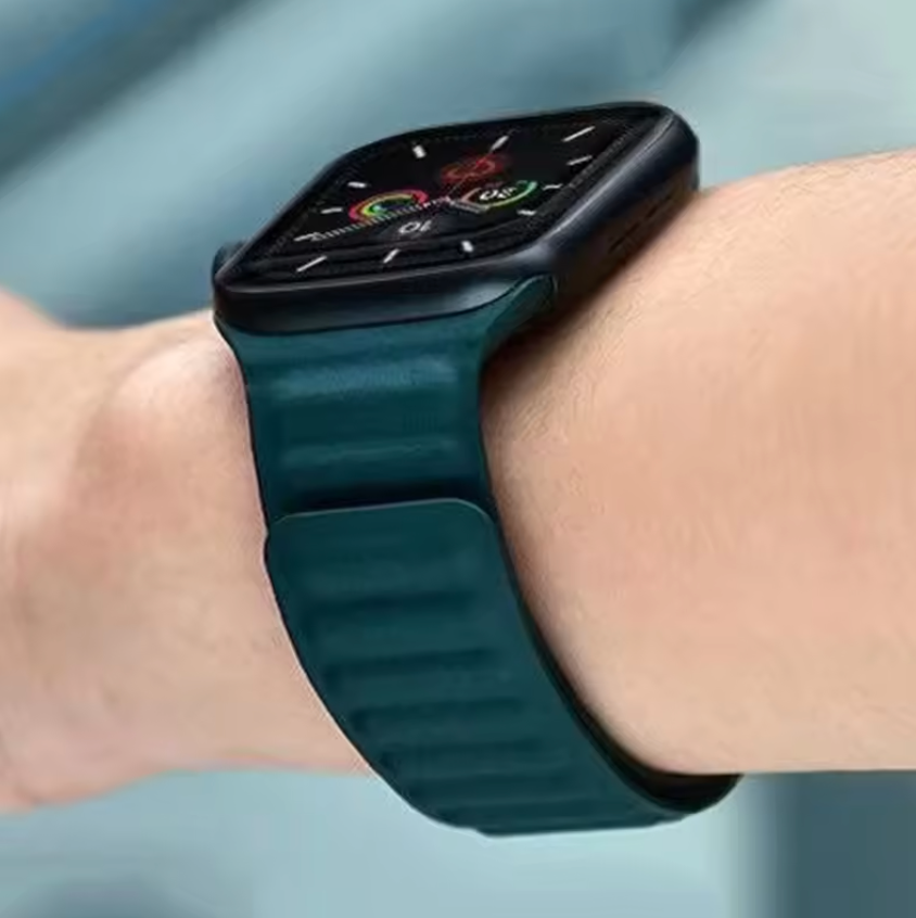 Leather Link Magnetic Strap for Apple Watch - Strapsology