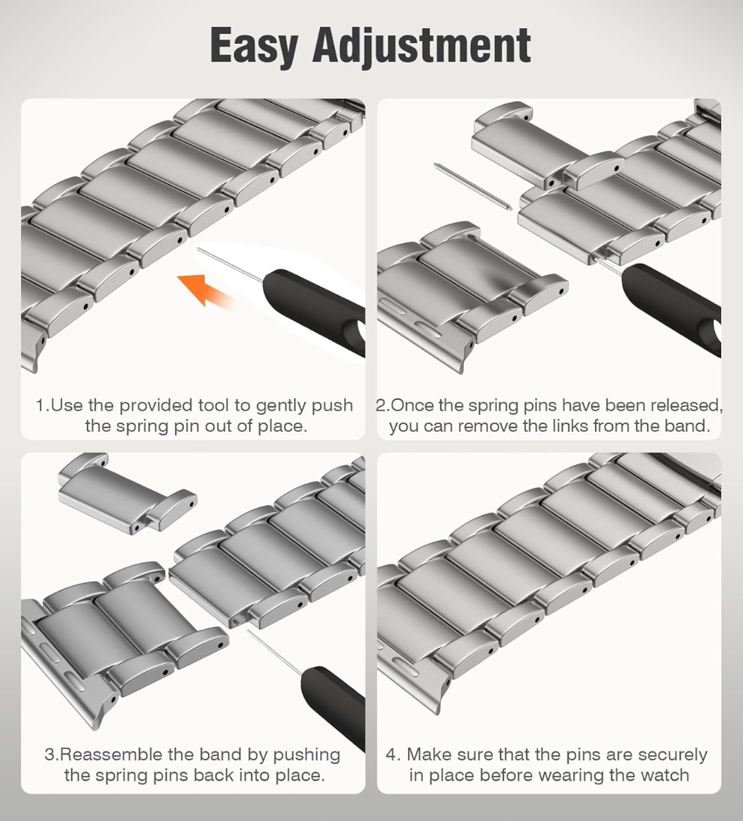 Titanium Steel Strap for Apple Watch - Strapsology