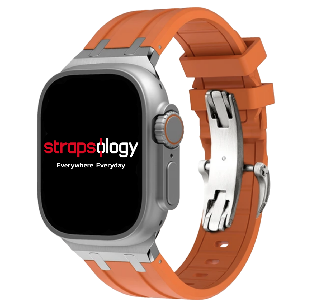 Ultra Butterfly Clasp Silicone Strap for Apple Watch