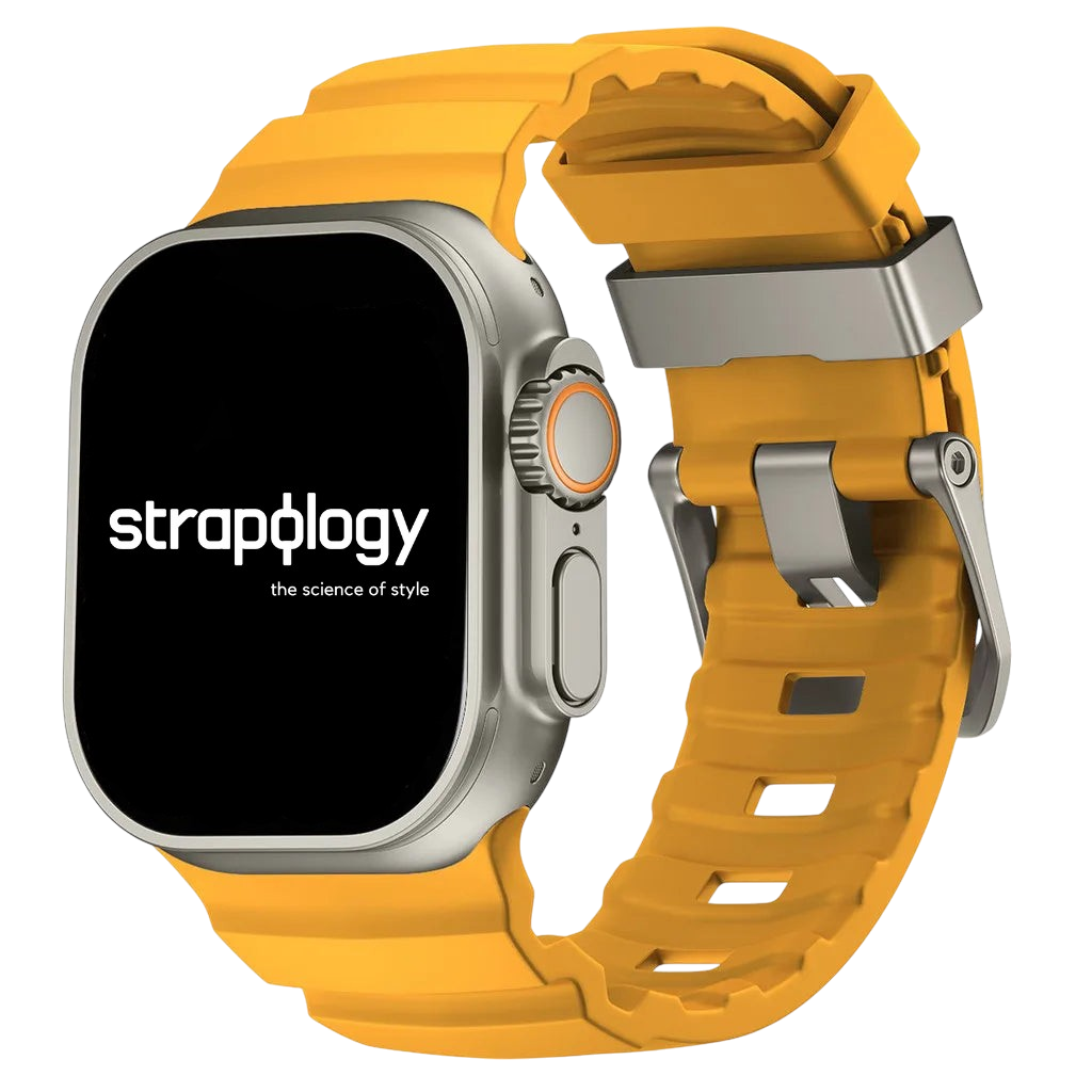 Sport Soft Silicone and Titanium Buckle Strap for Apple Watch