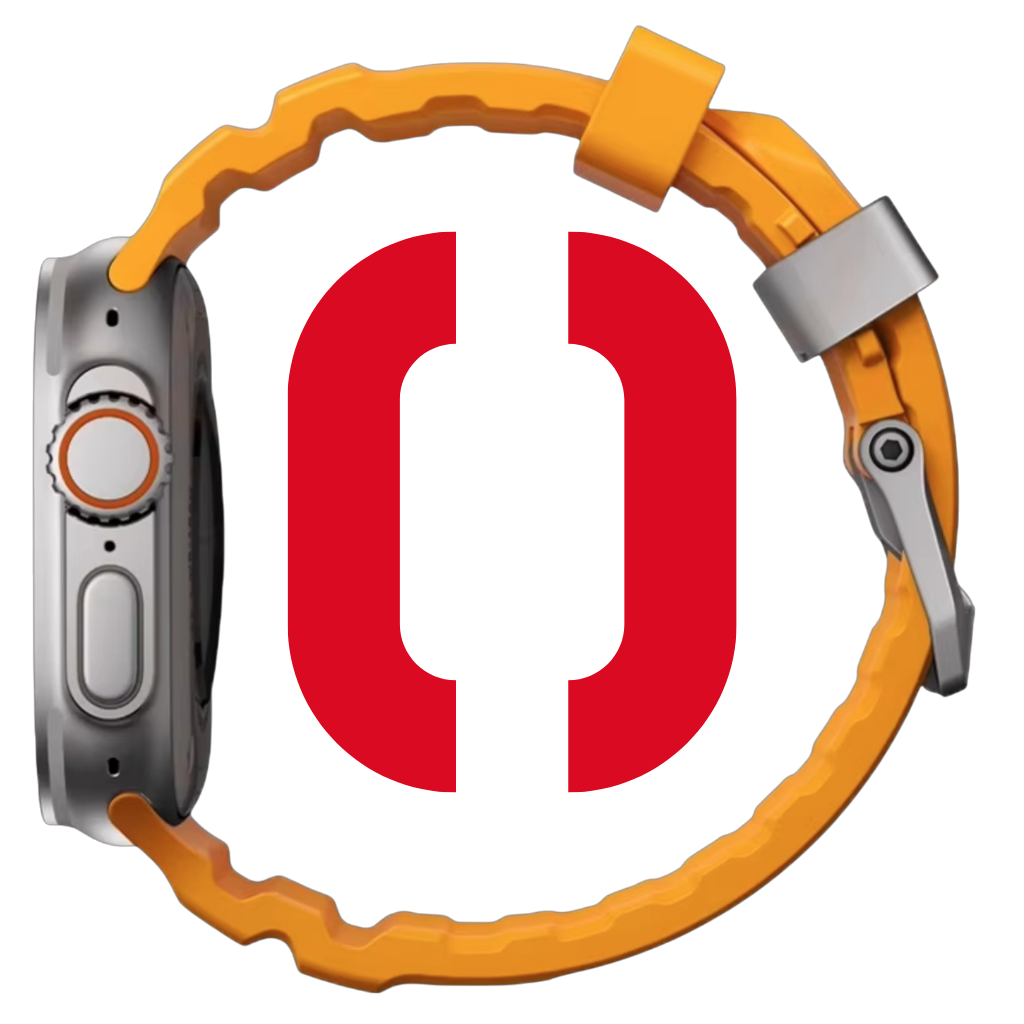 Sport Soft Silicone and Titanium Buckle Strap for Apple Watch