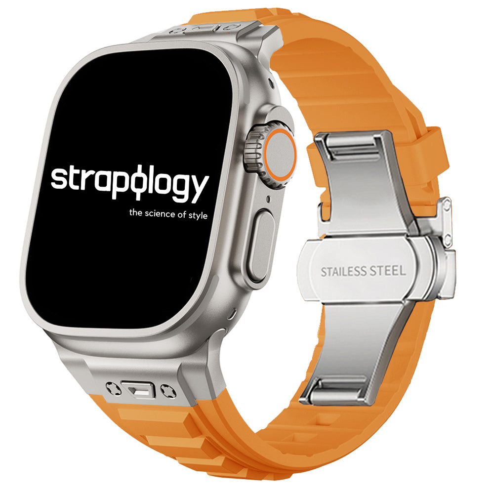 Ultra Soft Silicone Sport Butterfly Clasp For Apple Watch