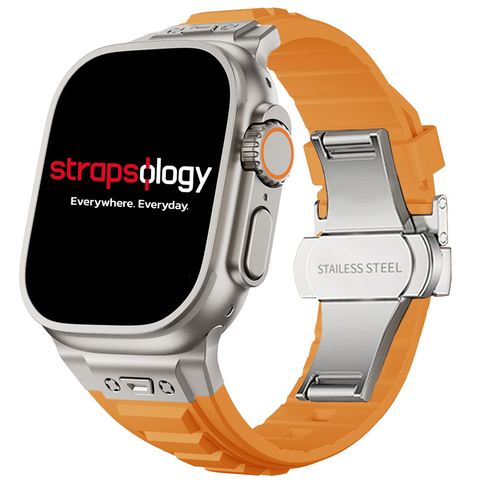 Ultra Soft Silicone Sport Butterfly Clasp For Apple Watch