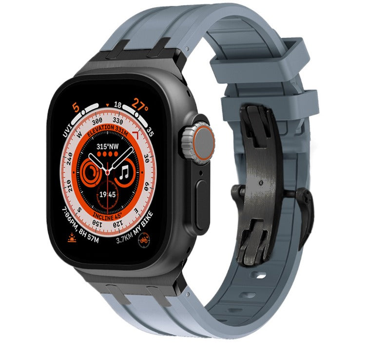 Ultra Butterfly Clasp Silicone Strap for Apple Watch - Strapsology