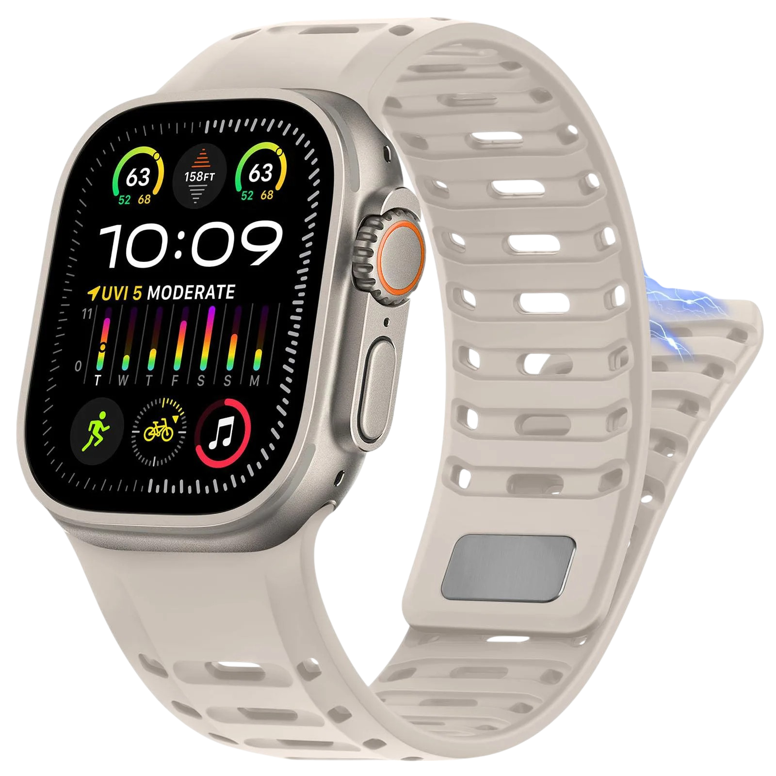 Sport Silicone Magnetic Strap For Apple Watch - Strapsology