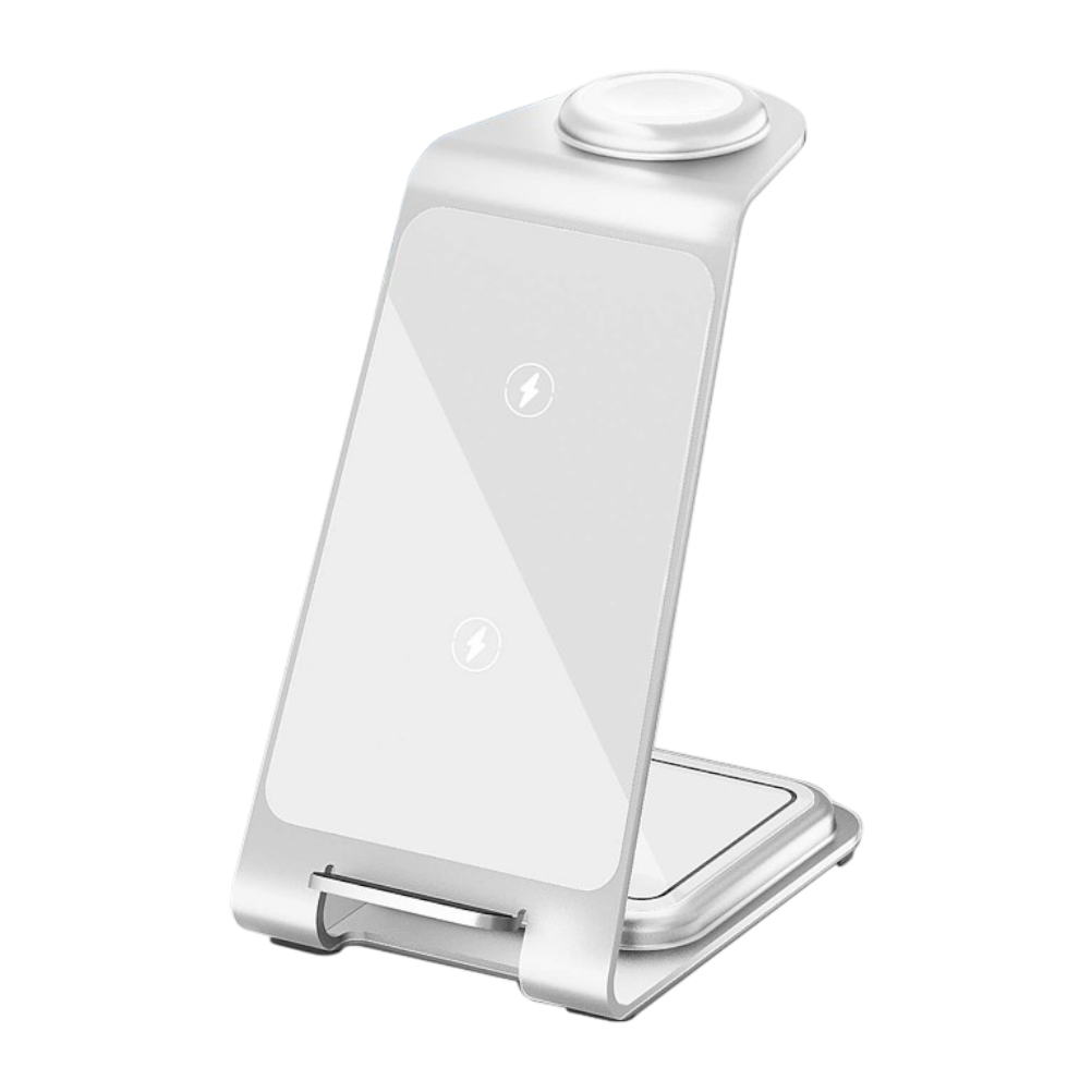 3 in 1 Aluminium Wireless Charger Dock for Iphone - Apple Watch & AirPods