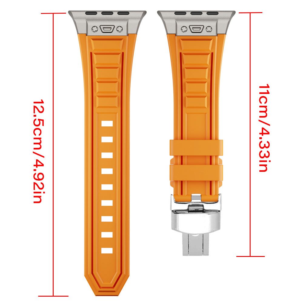 Ultra Soft Silicone Sport Butterfly Clasp For Apple Watch - Strapsology