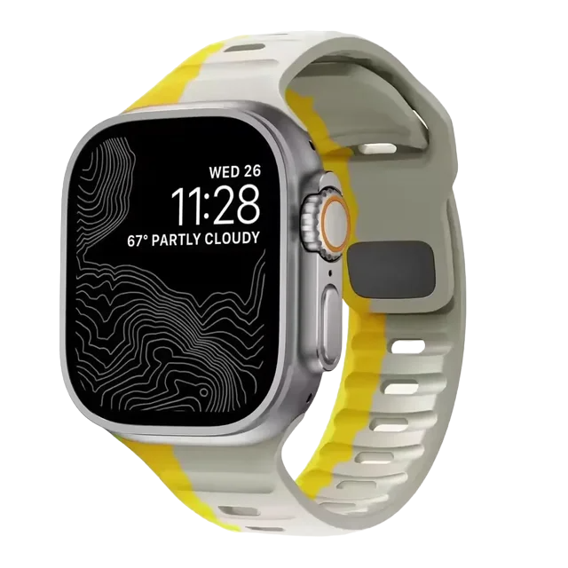 Soft Silicone Dual Strap for Apple Watch - Strapsology