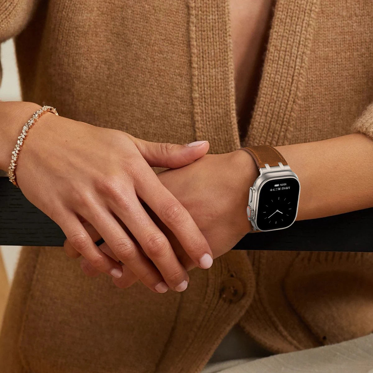 Cowhide Leather Band for Apple Watch - Strapsology