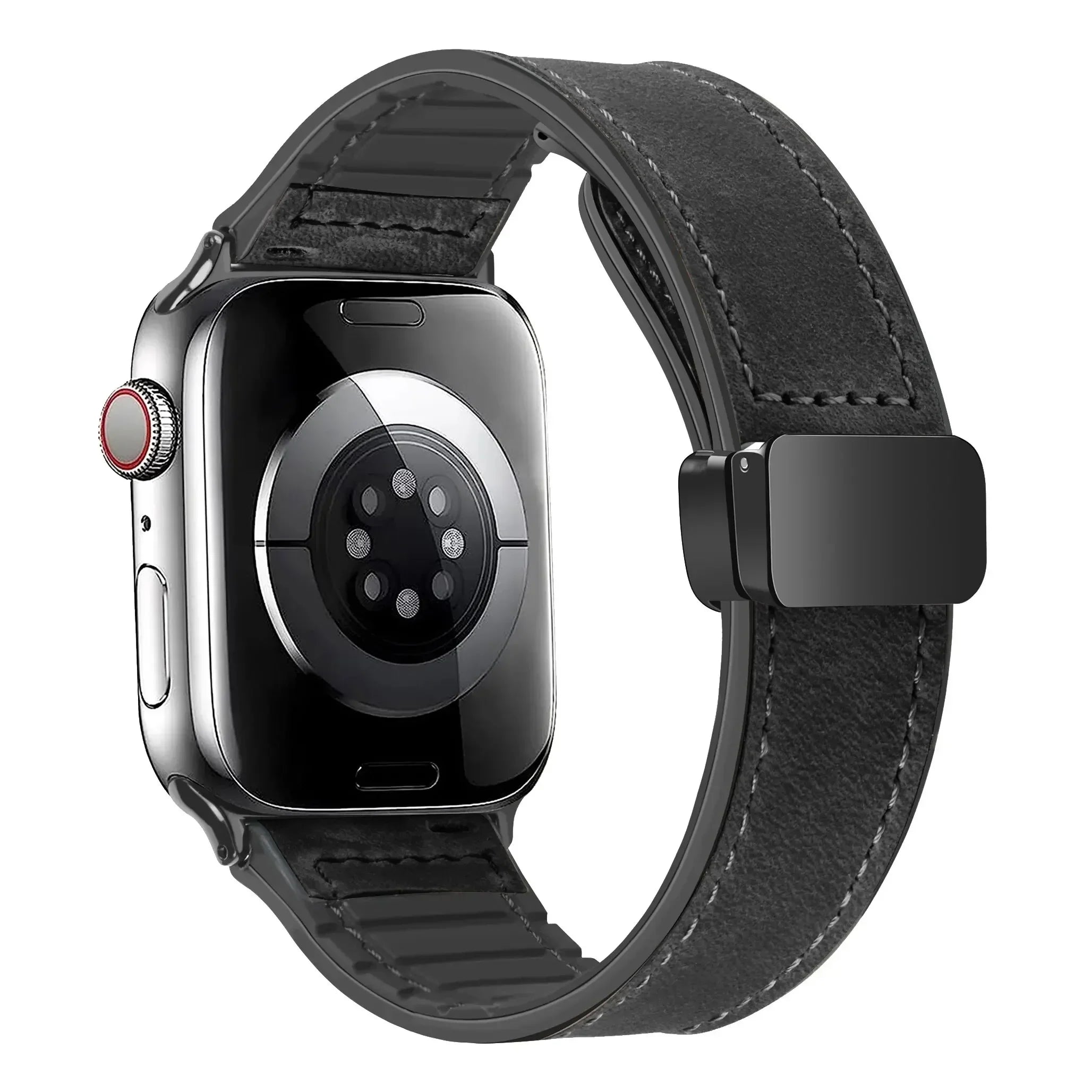 Leather and Silicone Strap For Apple Watch - Strapsology
