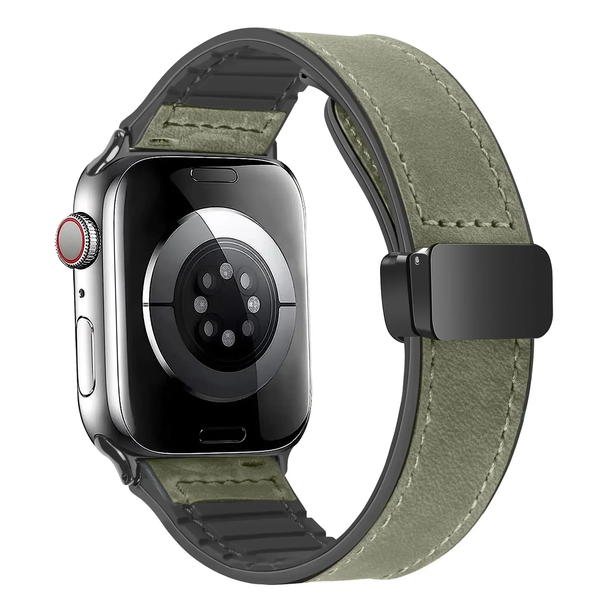 Leather and Silicone Strap For Apple Watch - Strapsology