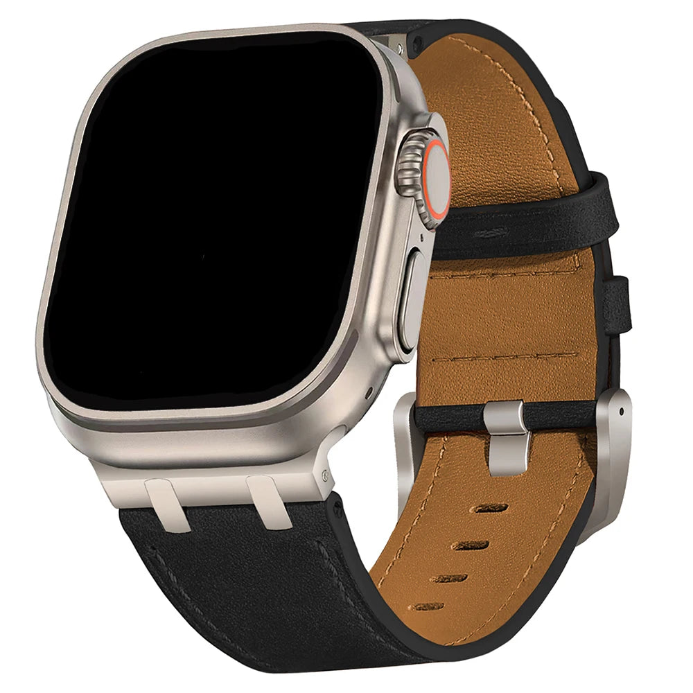 Cowhide Leather Band for Apple Watch - Strapsology