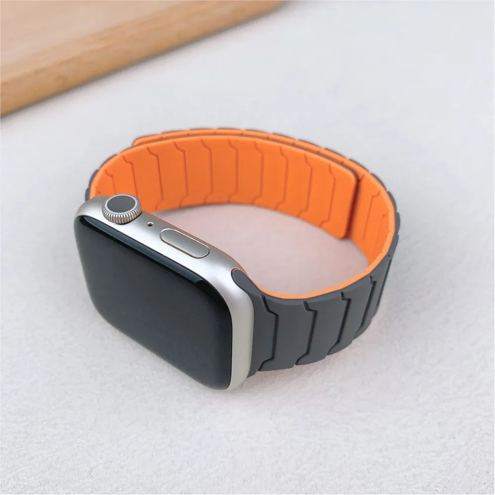 Magnetic Silicone Sport Strap for Apple Watch - Strapsology