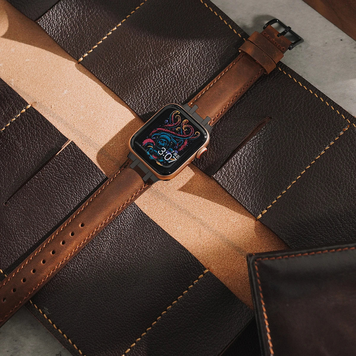 Cowhide Leather Band for Apple Watch - Strapsology