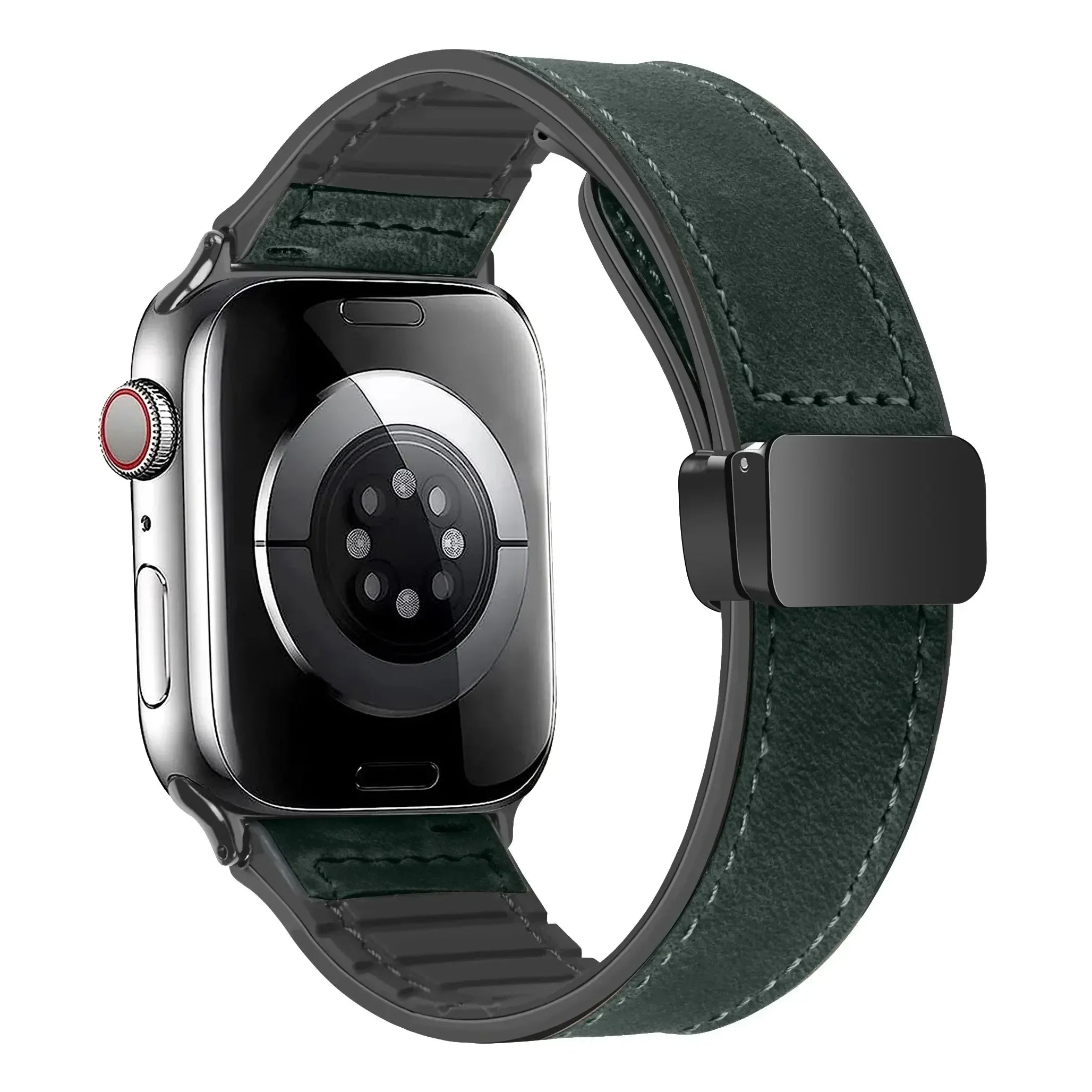 Leather and Silicone Strap For Apple Watch - Strapsology