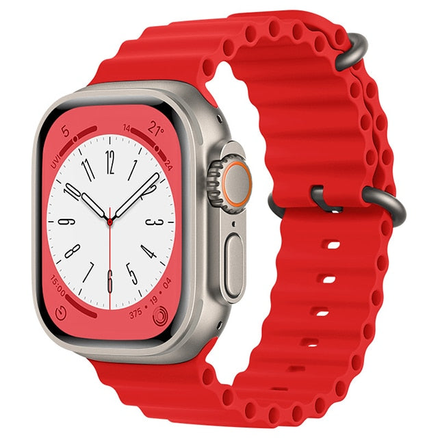 Ocean Silicone Tubular Strap For Apple Watch Ultra - Strapsology