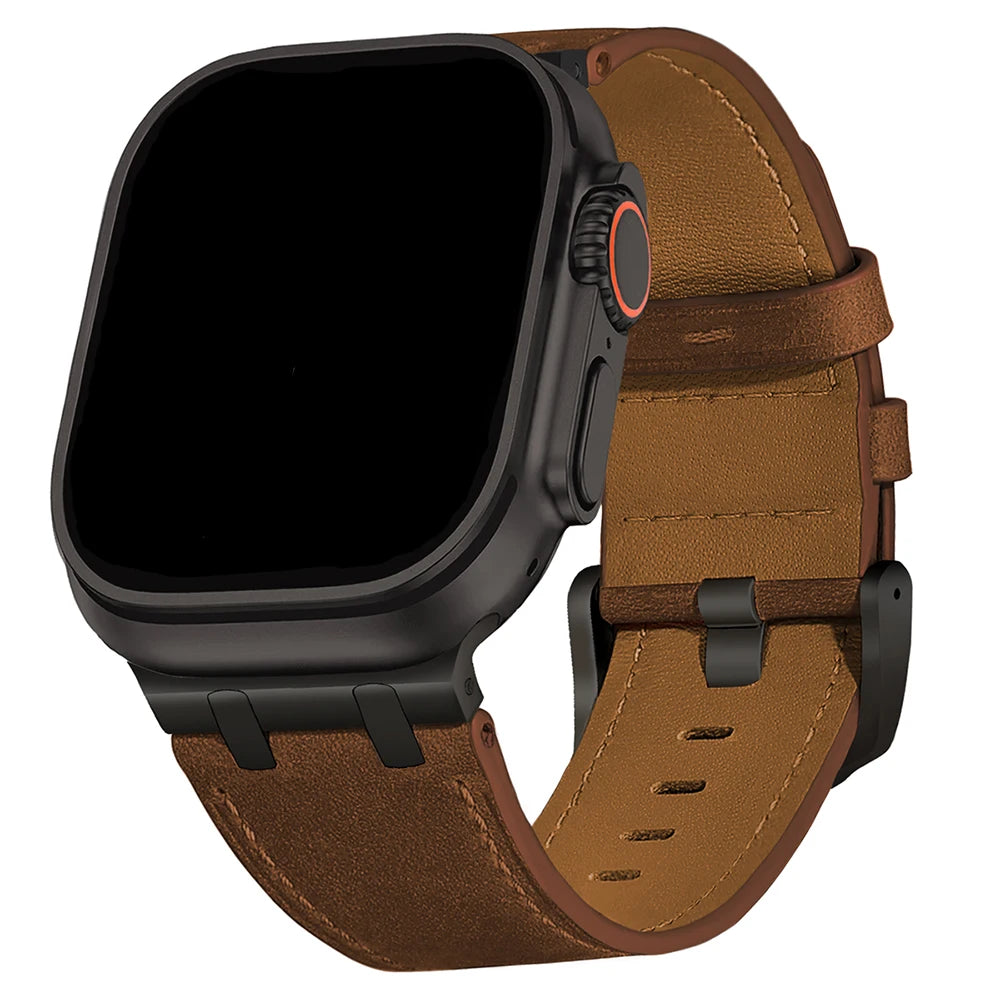 Cowhide Leather Band for Apple Watch - Strapsology