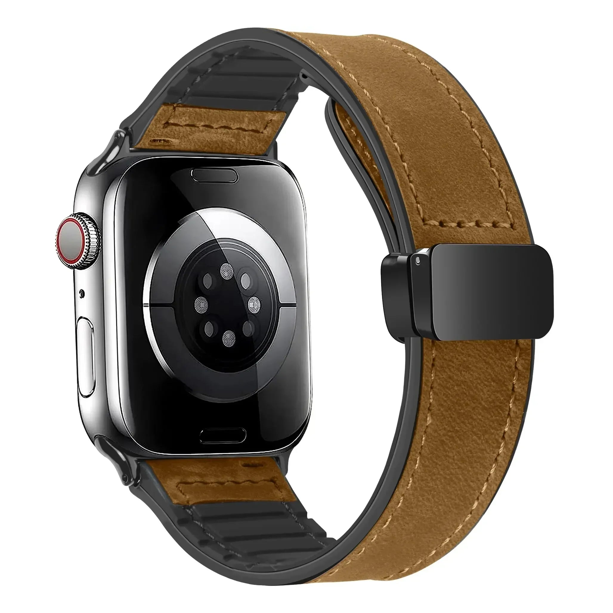 Leather and Silicone Strap For Apple Watch - Strapsology