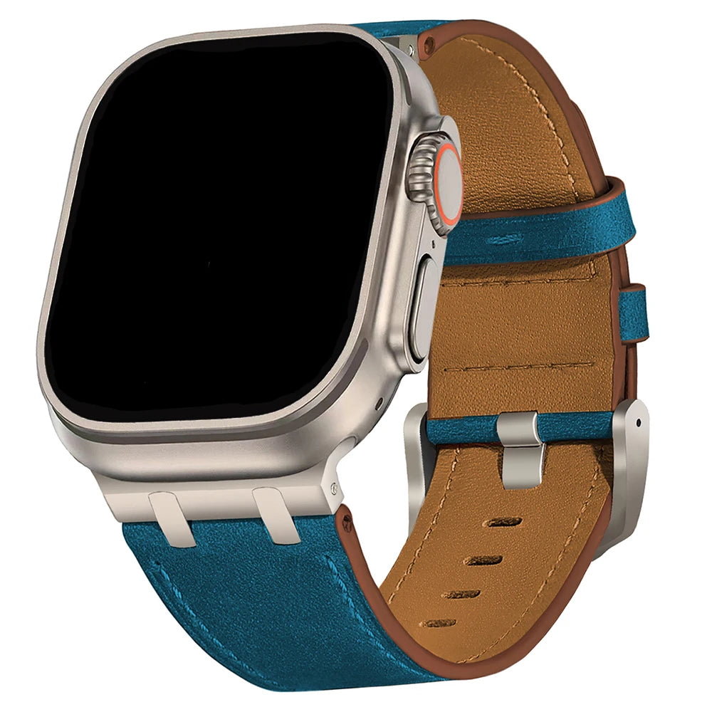 Cowhide Leather Band for Apple Watch - Strapsology