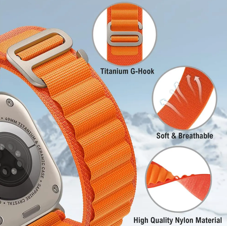 Alpine Nylon Loop Strap for Apple Watch - Strapsology