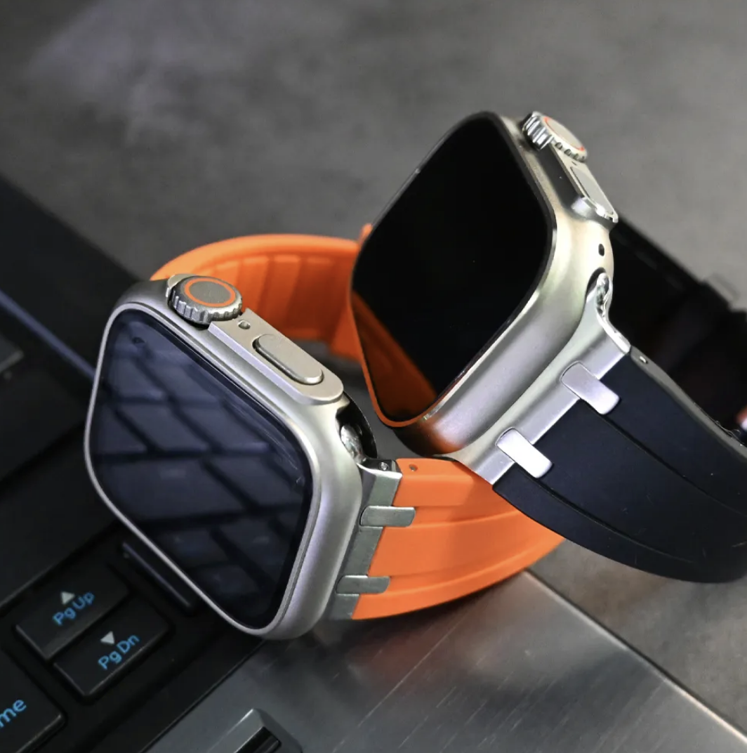 Ultra Butterfly Clasp Silicone Strap for Apple Watch - Strapsology