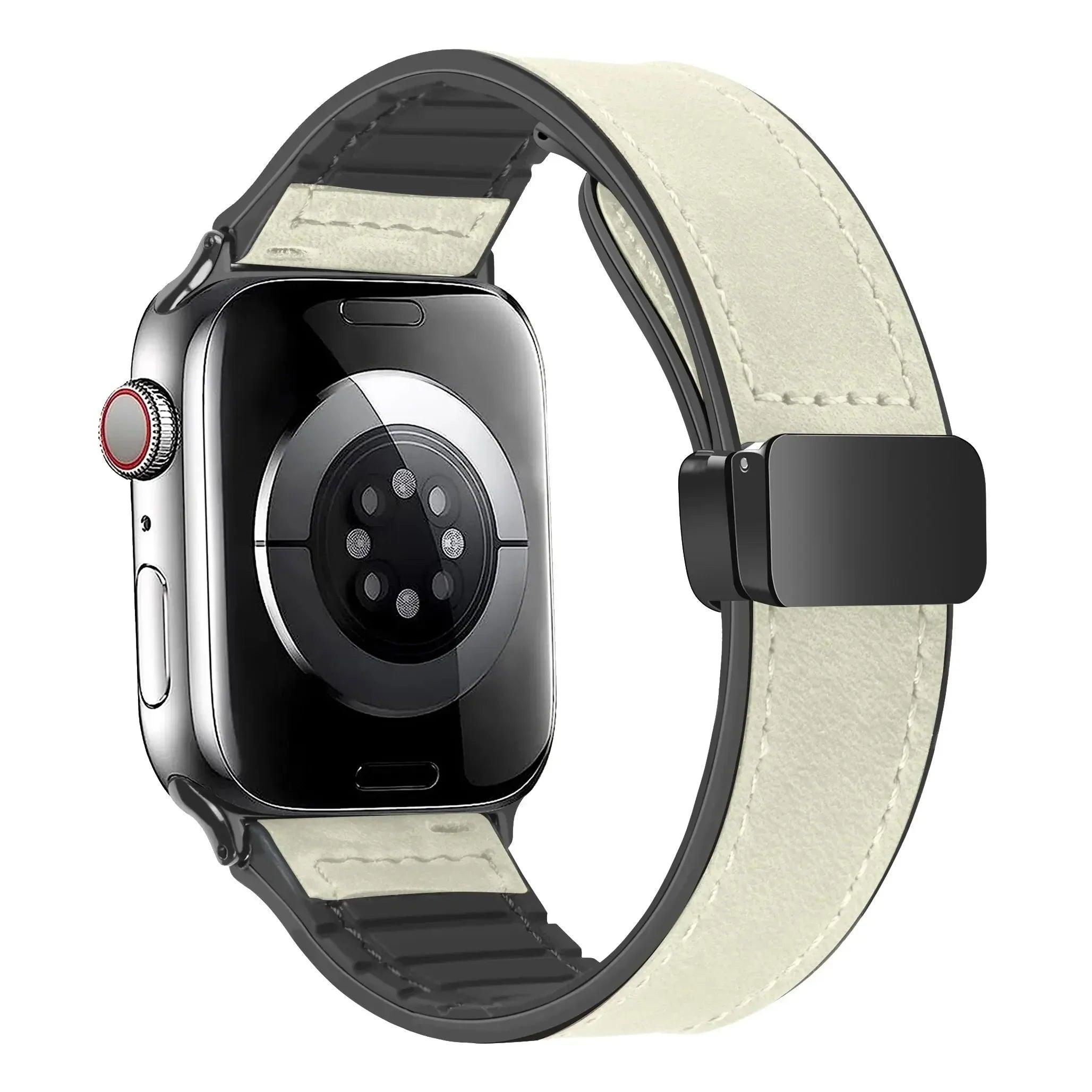 Leather and Silicone Strap For Apple Watch - Strapsology