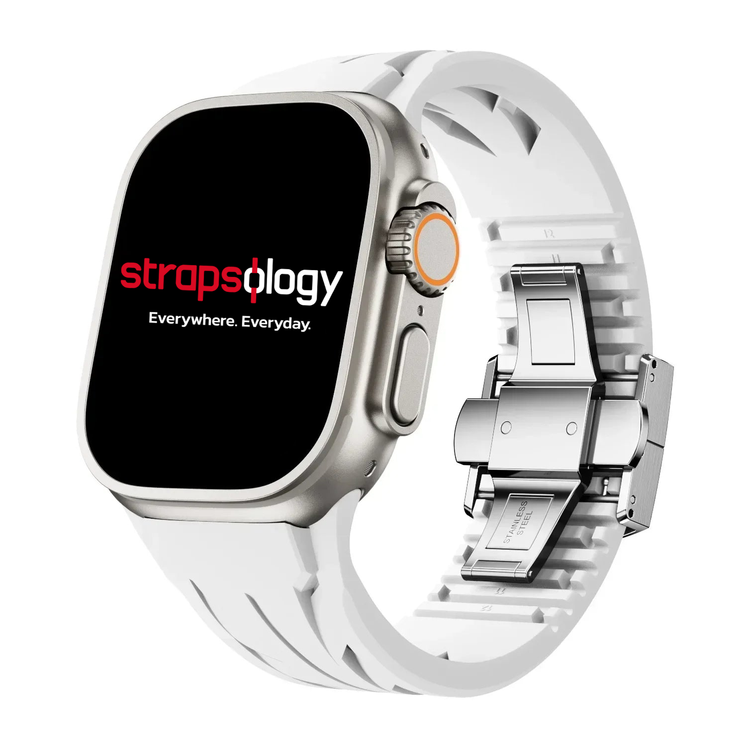 Fluoro Rubber Butterfly Clasp Premium Strap for Apple Watch