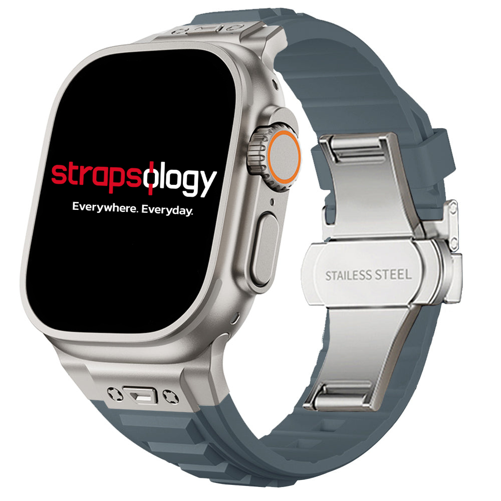 Ultra Soft Silicone Sport Butterfly Clasp For Apple Watch