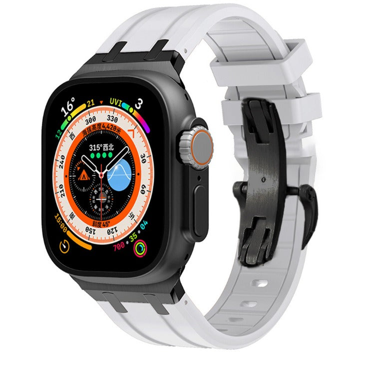 Ultra Butterfly Clasp Silicone Strap for Apple Watch - Strapsology