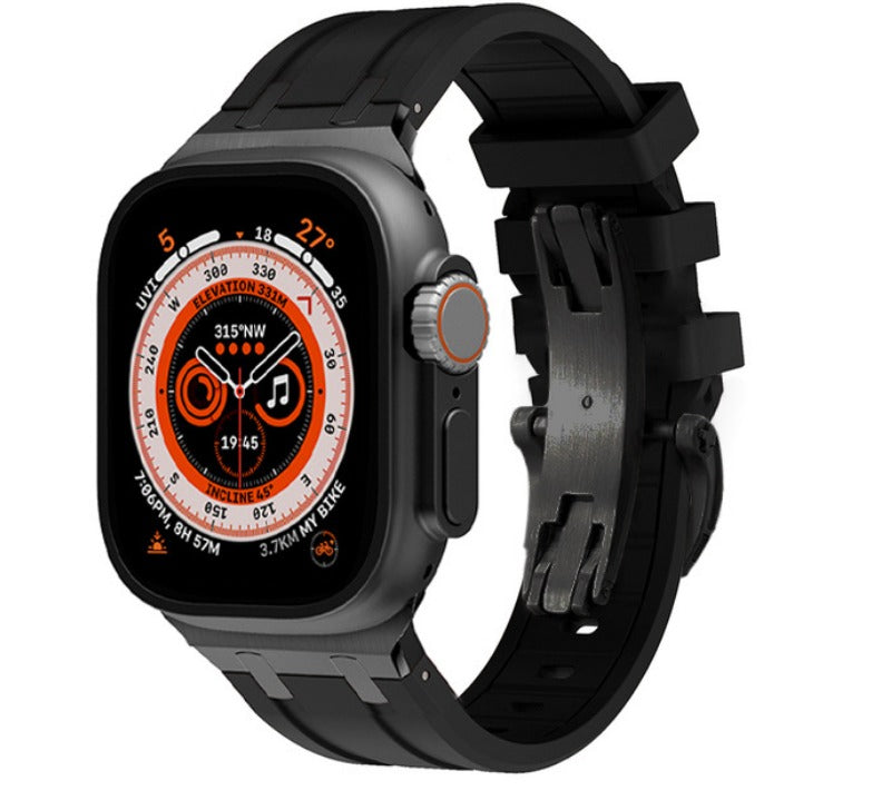 Ultra Butterfly Clasp Silicone Strap for Apple Watch - Strapsology