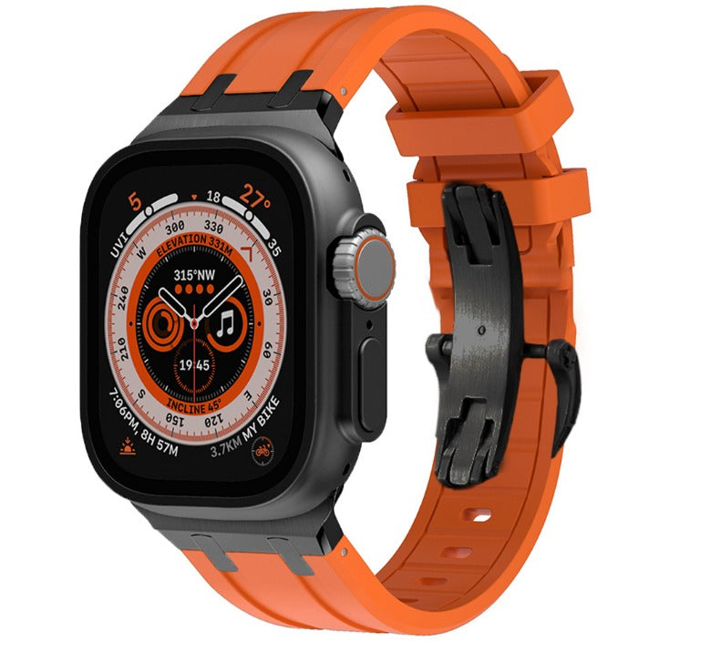 Ultra Butterfly Clasp Silicone Strap for Apple Watch - Strapsology