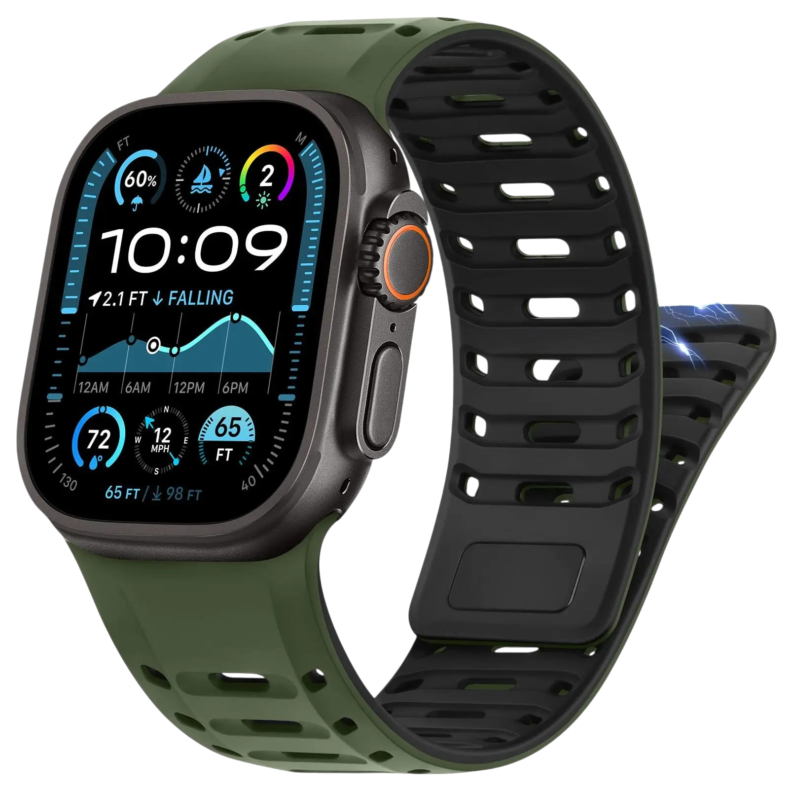 Sport Silicone Magnetic Strap For Apple Watch - Strapsology